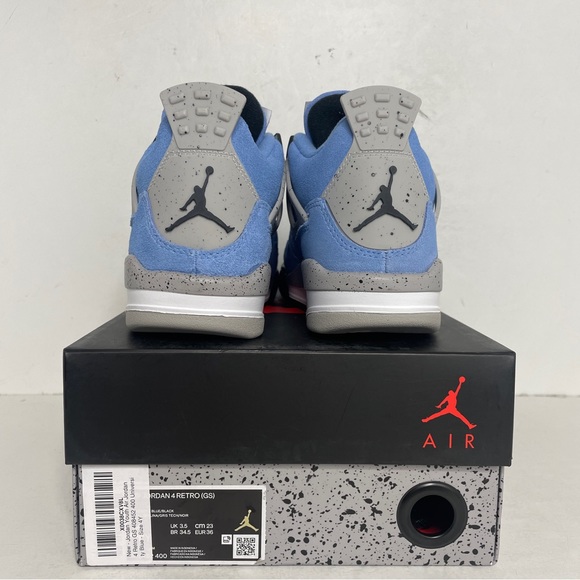 Nike Air Jordan 4 Retro GS “UNC/University Blue” 2022 - Picture 4 of 4